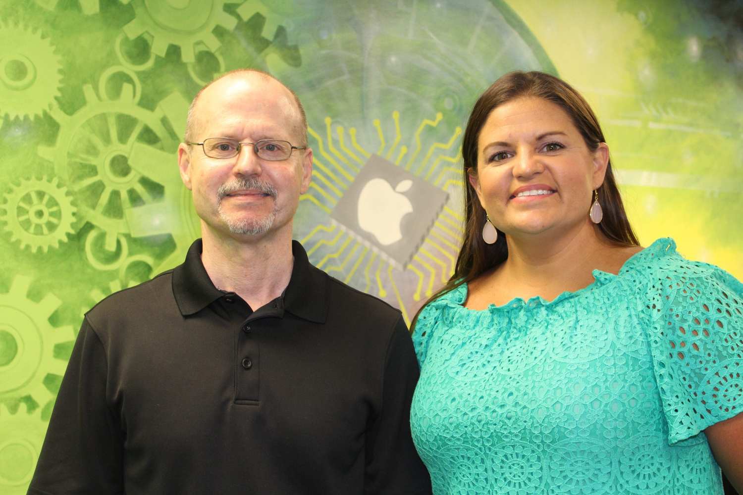 Above: The City of Seminole’s Director of Community Development Mark Ely, founder of Digital Den, and Recreation Director Becky Gunter. Photo courtesy of Digital Den.